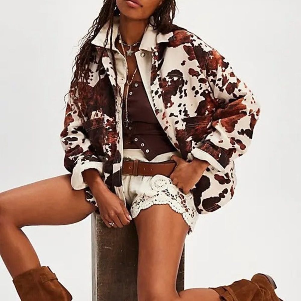 Free People Calico Flannel Shirt - Picture 2 of 6